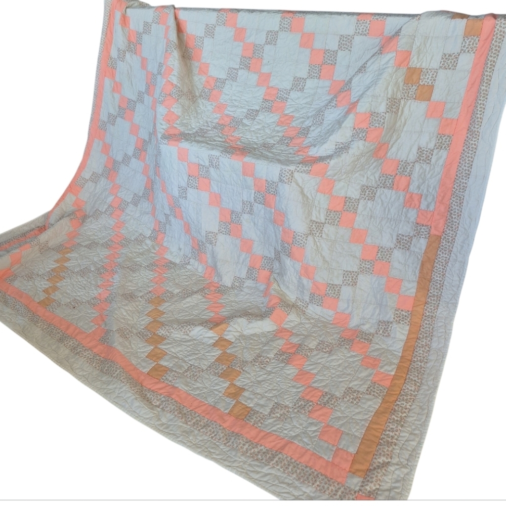 Vintage Hand Made Quilt 94 Inches X 84 Inches